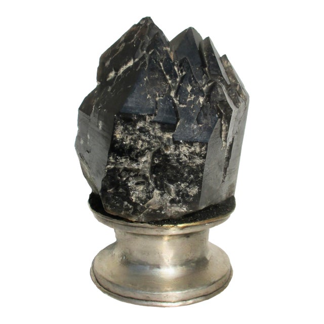 Black Quartz Natural Crystal Point For Sale