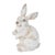 Farmhouse Distressed Rabbit Figurine (Set fo 2) For Sale - Image 3 of 3