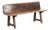 Antique Farmhouse Spanish Walnut Hall Bench For Sale