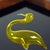 Mid-Century Modern Yellow Blown Glass Flamingo from Jaroslav Brychta, Železný Brod, Czechoslovakia, 1960s For Sale - Image 3 of 7