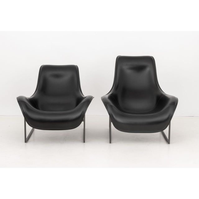 Contemporary Antonio Citterio B&b Italia "Mart" Armchairs, Pair For Sale - Image 3 of 14