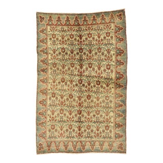 Vintage Turkish Oushak Rug - 05'00 X 07'07 For Sale