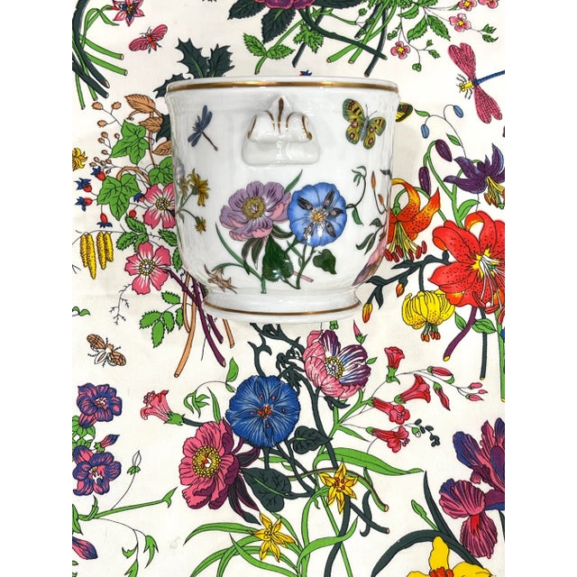 1980s Gucci-Style Accornero “Flora” Fabric - 6 Yards For Sale - Image 5 of 9