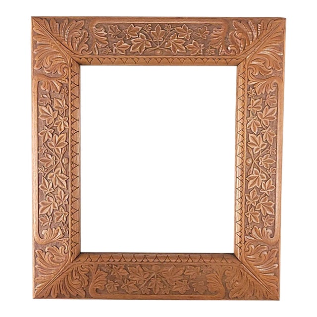 Arts and Crafts Carved Mirror, England circa 1900 NEEDS PIC For Sale