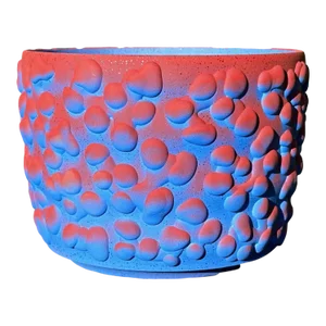 Cobalt and Cinnabar Organic Ombre Planter