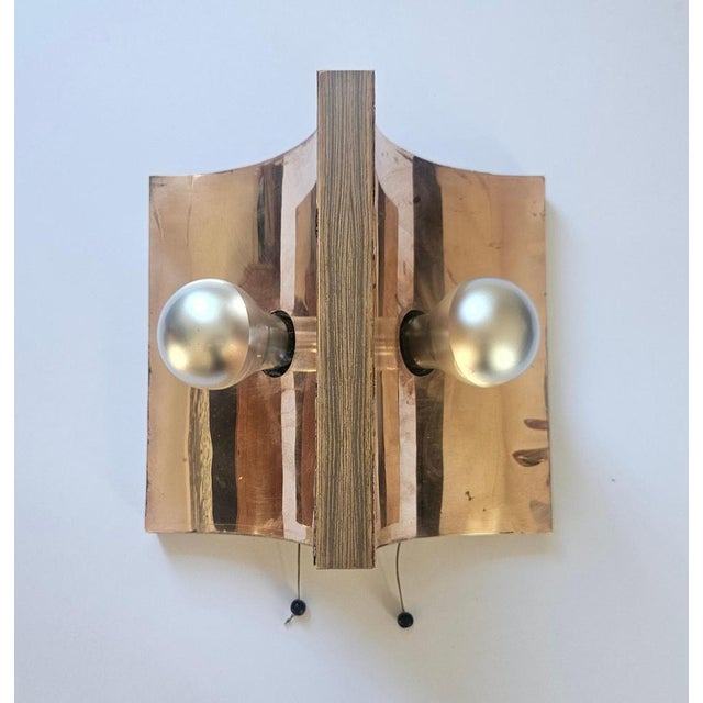 Mid-Century Modern Mid-Century Brass Wall Lamp, Germany, 1970s For Sale - Image 3 of 13