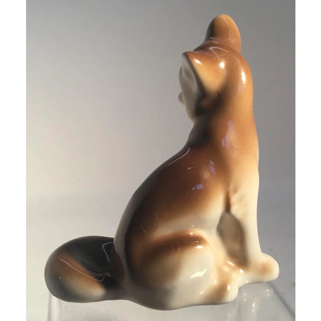 Vintage Russian Porcelain Figurine of a Fox For Sale In Providence - Image 6 of 12