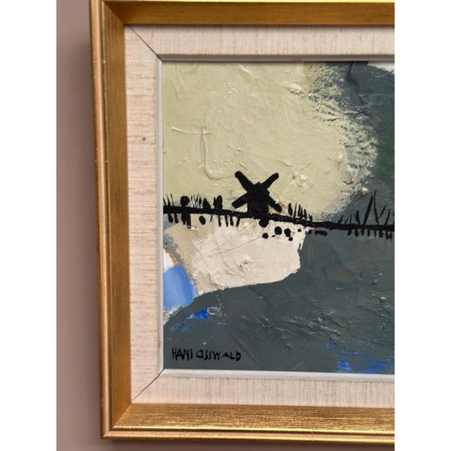 Mid-Century Modern Hans Osswald, Kvarnvägen, 1950s, Oil Painting on Canvas, Framed For Sale - Image 3 of 18