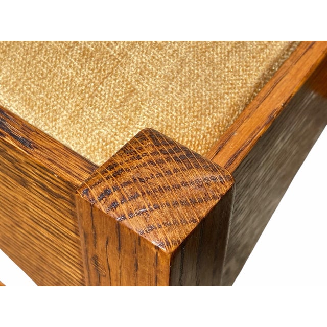 Set of 6 Arts & Crafts / Mission Oak Dining Chairs Stickley Harvey Ellis Style For Sale In Boston - Image 6 of 12