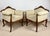 Elegant pair of French Louis XV style armchairs dating from the 1960s, featuring gracefully carved wooden frames, shaped...