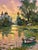 2020s Oil Painting Abandoned Boat on the River Yuriy Suprunchuk For Sale - Image 5 of 11