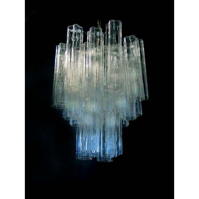 Metal Tronchi Chandeliers in the style of Toni Zuccheri for Venini, Set of 2 For Sale - Image 7 of 8