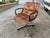 Copper Vintage Charles Pollock for Knoll Brown Leather Desk Chair For Sale - Image 8 of 18