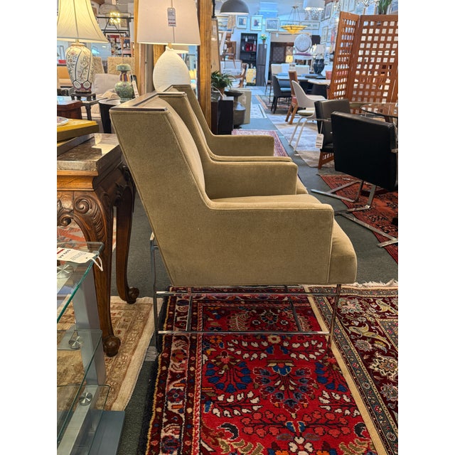 Michael Weiss for Vanguard Furniture Mohair Chairs, Set of Four For Sale In San Francisco - Image 6 of 10