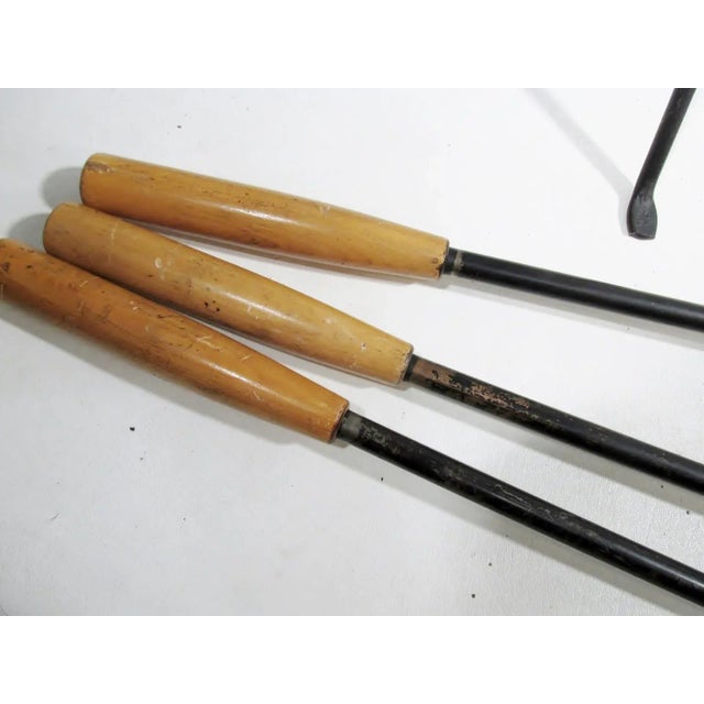 George Nelson 1960s Original Howard Miller Stand Fireplace Tool Set For Sale - Image 11 of 12