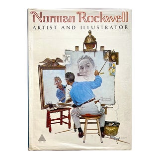 Norman Rockwell " Artist and Illustrator " Vintage 1970 1st Edtn Monumental Lithograph Print Extra Large Hardcover Art Book For Sale