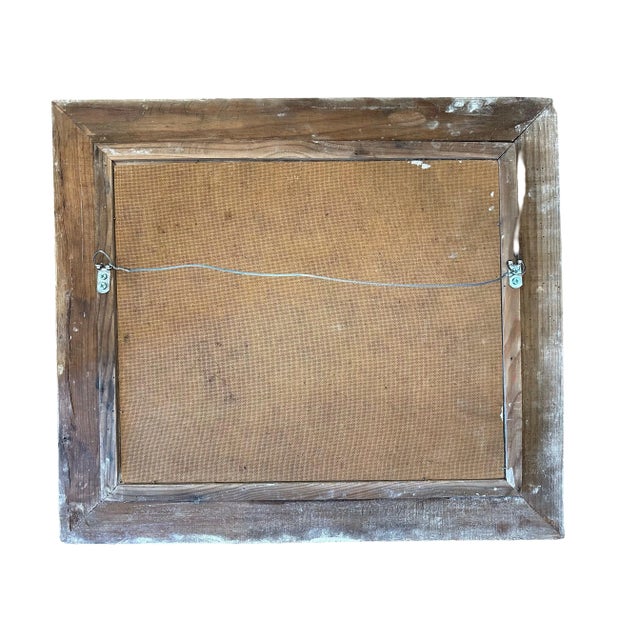 This charming winter scene painted in oils was purchased in France. I don’t have any information on the artist, but was...