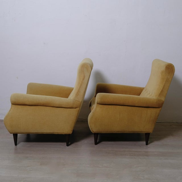 1950s Vintage Italian Lounge Chairs, 1950s, Set of 2 For Sale - Image 5 of 18