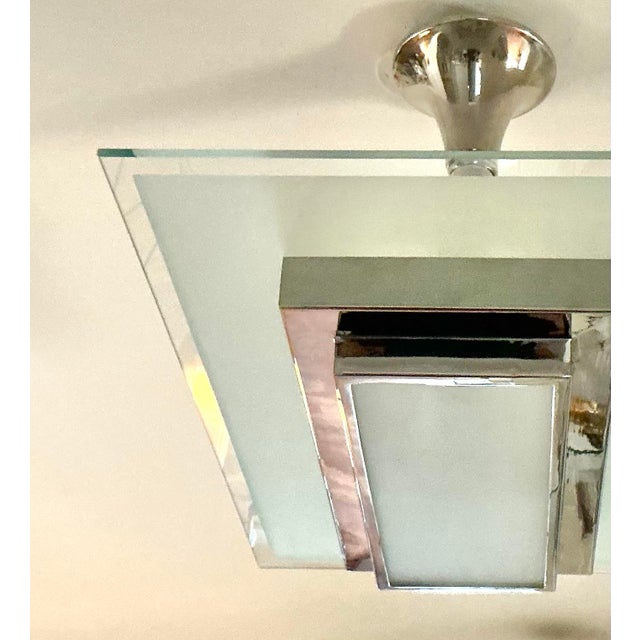 Art Deco Ceiling Lamp by Henri Petitot for Atelier Petitot, 1930s For Sale - Image 11 of 14