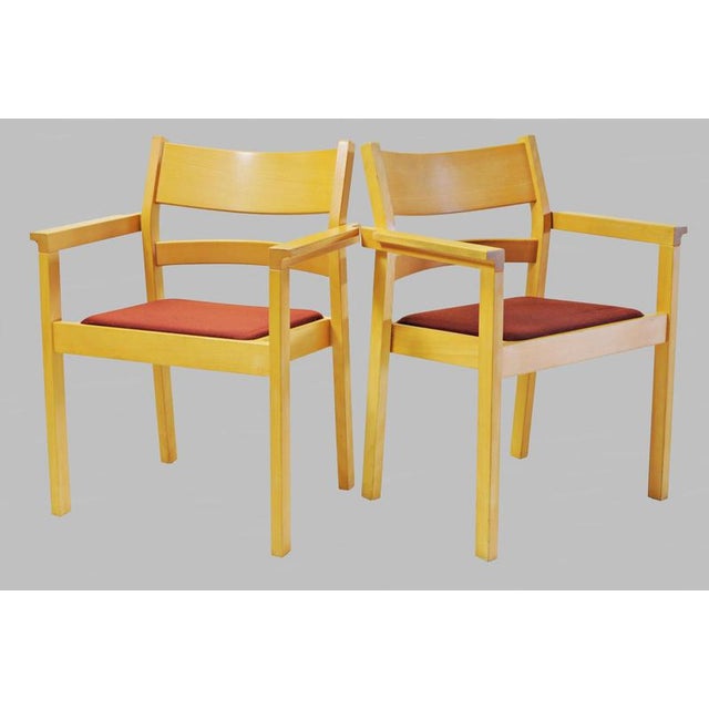 Wood Koldinghus Armchairs in Beech by Hans J. Wegner for Fredericia, 1980s, Set of 8 For Sale - Image 7 of 10