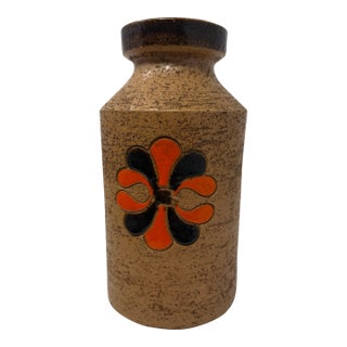 1960s Aldo Londi for Bitossi Italian Textured Ceramic Vase, Attributed For Sale