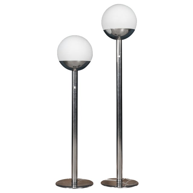 Graduated Floor Lamps by Pia Guidetti-Crippa for Luci Italia, 1970s, Set of 2 For Sale