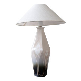 Art Nouveau Ceramic Table Lamp from Rörstrand Sweden, 1900s For Sale