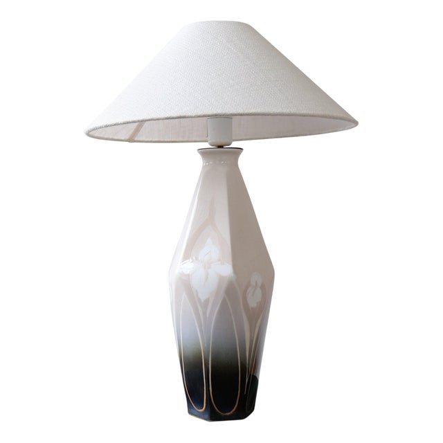 Art Nouveau Ceramic Table Lamp from Rörstrand Sweden, 1900s For Sale