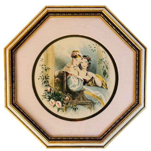 Pair of mid-century lithographs from the "Flowers of Loveliness" collection published by Rudolf Lesch Fine Arts, Inc....