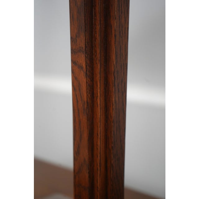 Stickley Slag Glass Arts & Crafts Mission Oak Table Lamp For Sale In Philadelphia - Image 6 of 15