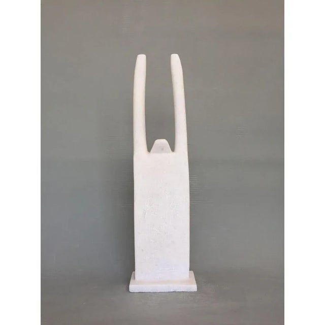 Contemporary Madea Hand Carved Marble Sculpture by Tom Von Kaenel For Sale - Image 3 of 6