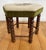 Wood Vintage Mid-Century Footstool With Floral Needlepoint Tapestry For Sale - Image 7 of 8