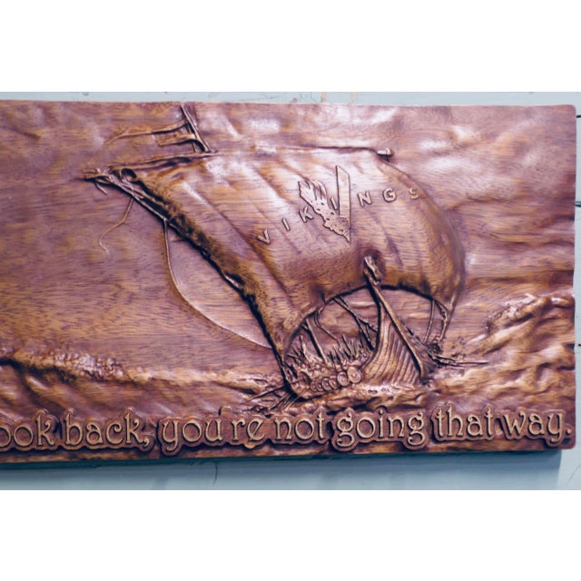 1980s Viking Style Wall Carving, 1980s For Sale - Image 5 of 7