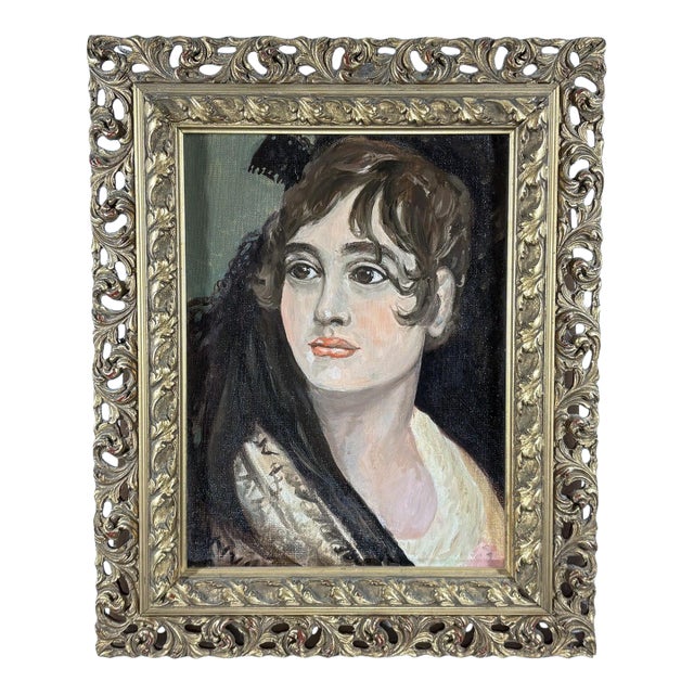 Original Stephen LeBailly Oil Study – "Memory of Goya" in Gilded Frame For Sale