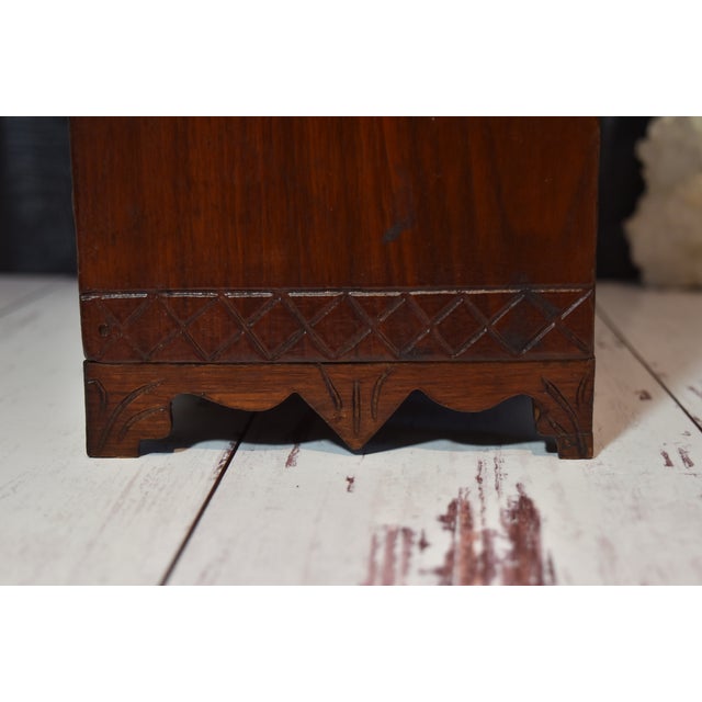 Late 19th Century Vintage Miniature East Lake Style Chest of Drawers Jewelry Dolls For Sale - Image 5 of 17