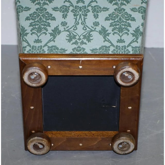 Silk Victorian Style Footstool For Sale - Image 14 of 15