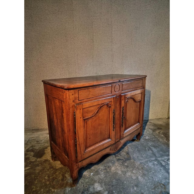 French Provincial Cherrywood Buffet, Late 18th Century For Sale - Image 6 of 18