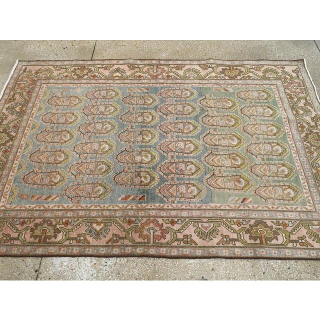 Galerie Shabab Collection Mid-20th Century Persian Malayer Accent Rug For Sale - Image 4 of 6