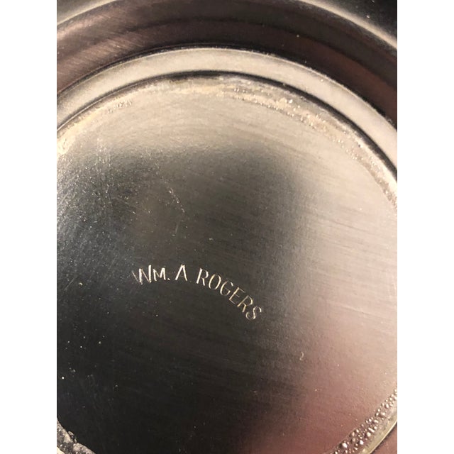 1950s 1950s Wm Rogers Silver Plated Gravy or Sauce Boat With Attached Dish For Sale - Image 5 of 11