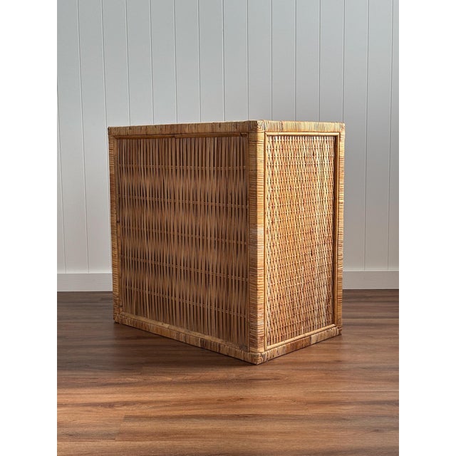 Vintage Woven Rattan Chest of Drawers For Sale - Image 14 of 18