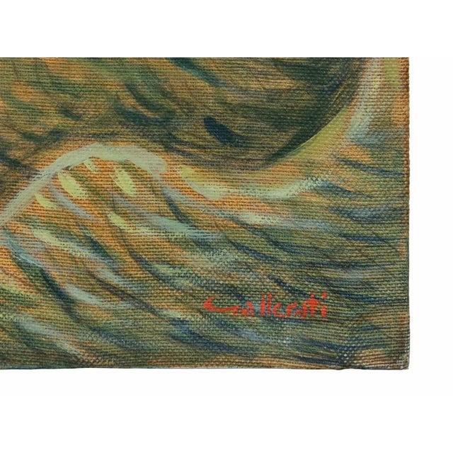 Alberto Gallerati, Alone at her Own Home, Oil on Canvas, 1970s For Sale - Image 4 of 6