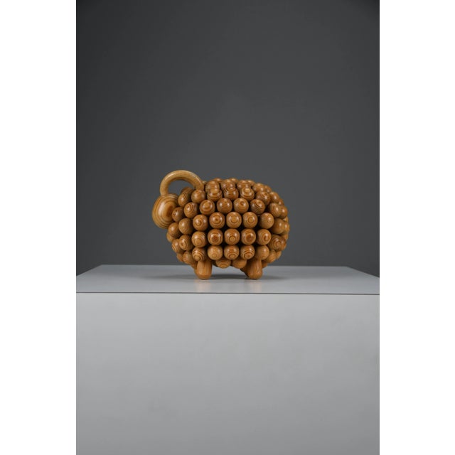 Aarikka Kaija, Passi Aries Sculpture, 1973, Wood For Sale - Image 12 of 14