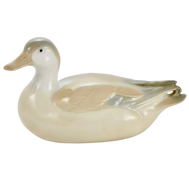 Porcelain Duck Figurine For Sale - Image 9 of 9