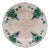 French Majolica Plate Grapes Salins, Circa 1890 For Sale