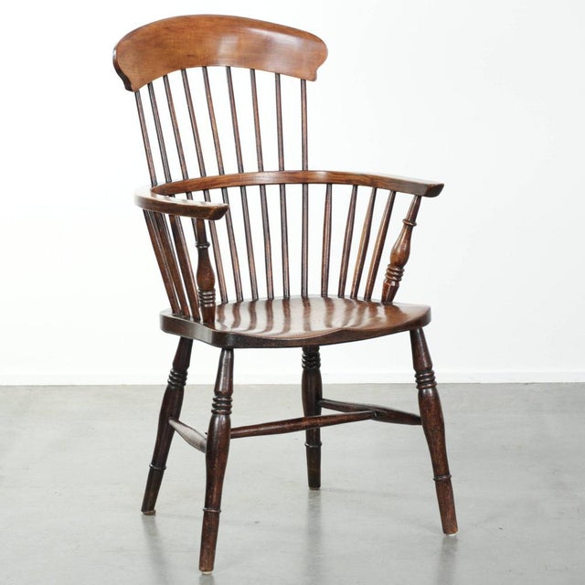 Antique English Windsor Highback Chair, 19th Century For Sale - Image 14 of 14
