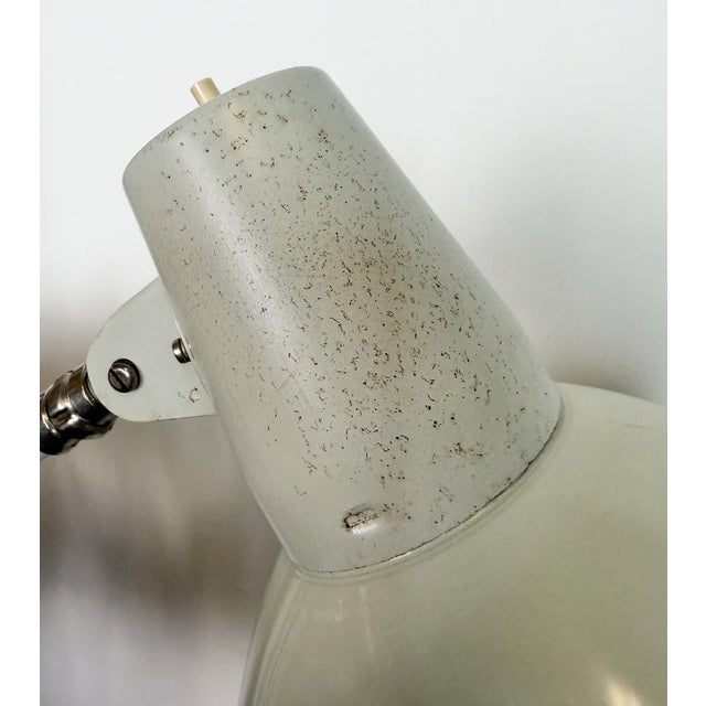 Industrial German Grey Scissor Wall Lamp from SIS, 1960s For Sale - Image 17 of 18