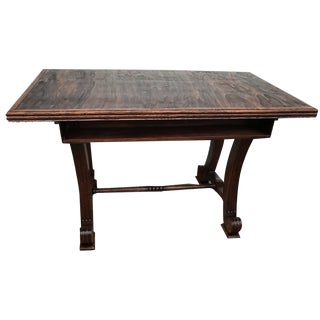 Oak Coffee Table with Small Shelf, 1950s For Sale