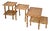 Nesting Tables in Rattan and Wicker, 1970, Set of 4 For Sale