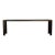 1960s Metallic Console Table Long & Low Glass Gunmetal Ultra Cool 73” For Sale