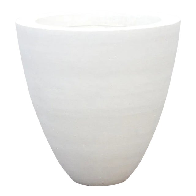 White Dove Round Stone Planter For Sale